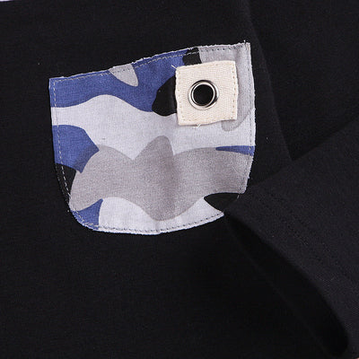 Conjunto Infantil 3 Piezas: Camiseta Manga Larga + Pantalón Camuflaje + Gorro - Image 10