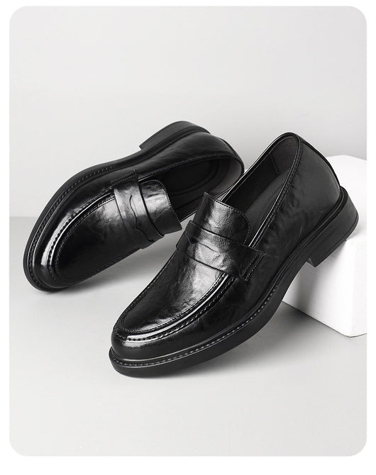 Zapatos de Cuero Slip-On Elevados para Negocios Casuales - Image 19