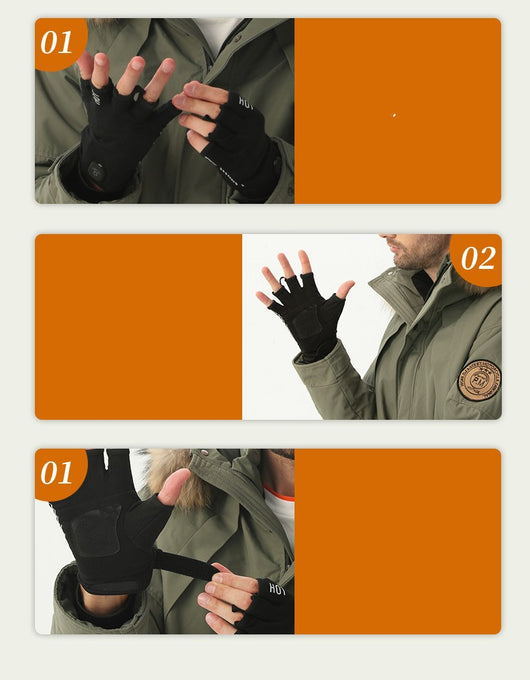 Guantes Calefactores con Carga USB - Dedos Libres - Image 13