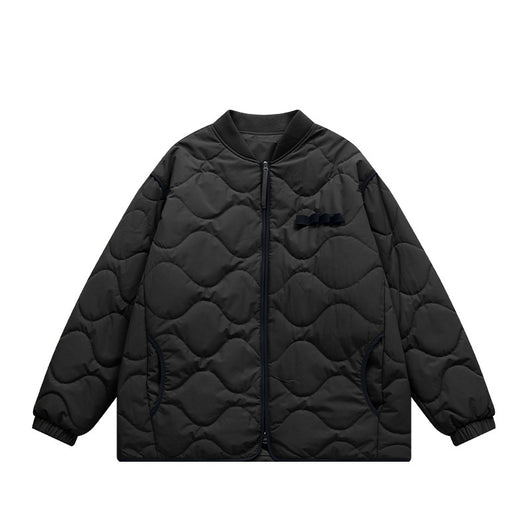 Chaqueta Acolchada de Algodón Japonesa con Patrón Rombo - Image 9