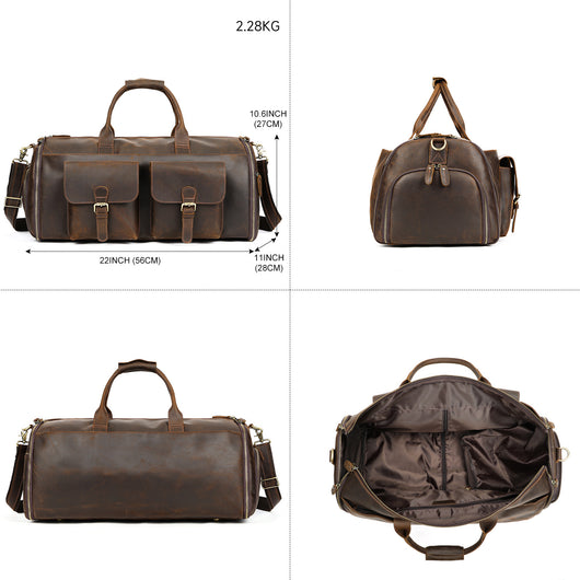 Bolso de Cuero Portátil para Viajes - Image 4