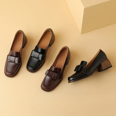 Zapatos Ejecutivos de Cuero Suave con Tacón Robusto - Image 17