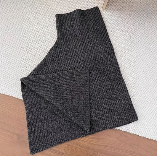 Cuello Térmico Tejido Gris Oscuro - Versátil y Elegante - Image 14