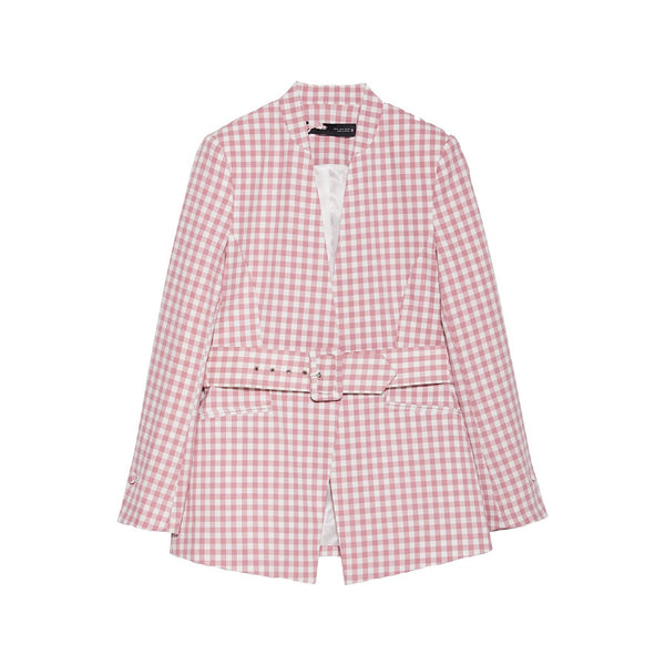Blazer de Cuadros para Mujer - Traje Ejecutivo Premium