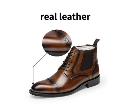 Botas Martin para Hombre Cuero Retro Otoño Invierno - Image 7