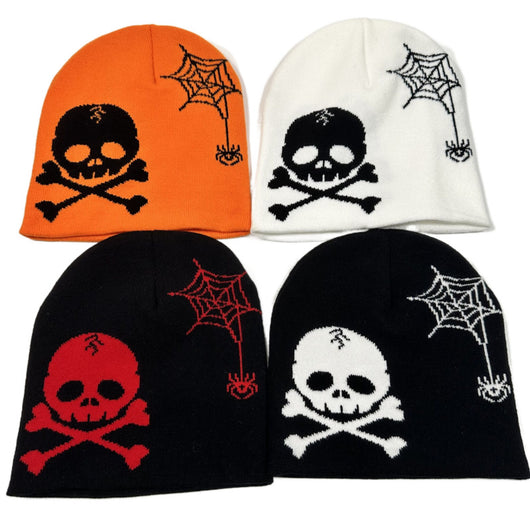 Gorro Pirata Calavera Tejido Jacquard para Fiestas de Halloween