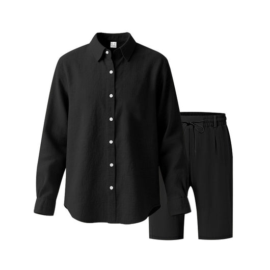 Conjunto de Playa: Camisa Manga Larga y Shorts Casuales - Image 37