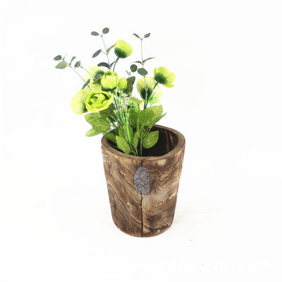 Maceta de Madera Artesanal - Jarrón Decorativo Rústico - Image 13