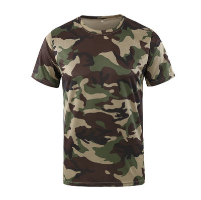 Playera Holgada de Malla con Cuello Redondo y Estampado de Manga Corta - Image 7