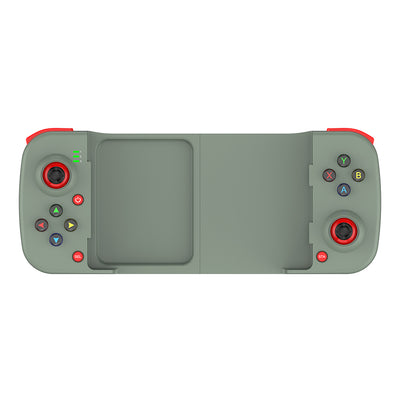 Black retractable game handle with red accents, dual joysticks, D-pad, and colored action buttons. - Image 5