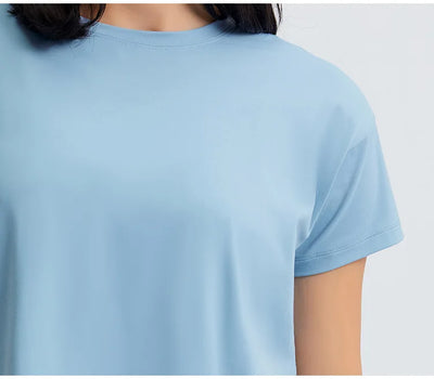 Top Deportivo Mujer Primavera Cuello Redondo Manga Corta Transpirable - Image 52