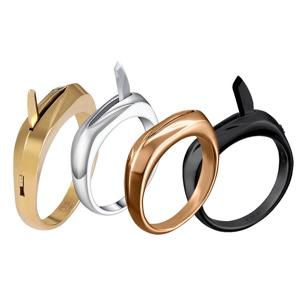 Anillo Multifuncional de Acero Titanio Antimicrobiano