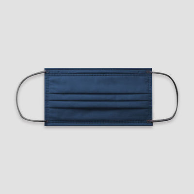 Rose red disposable face mask with pleats and gray ear loops, shown flat against a light gray background. - Image 11