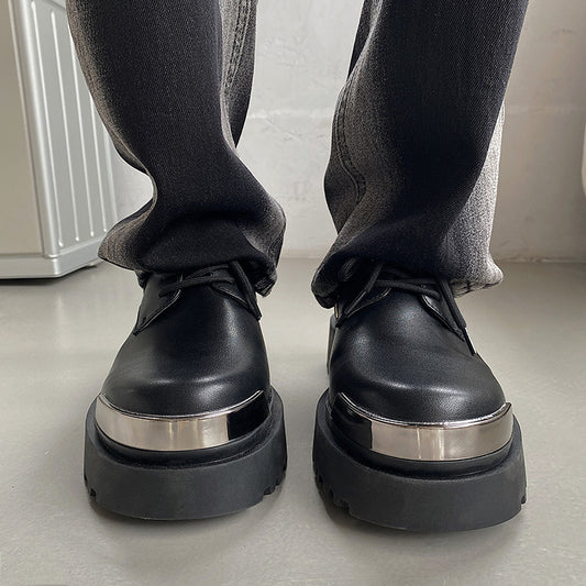 Zapatos Casuales de Cuero Estilo Británico con Suela Reforzada - Image 2