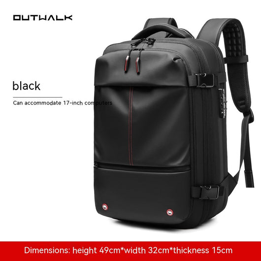 Mochila Ejecutiva Multifunción con Compartimento para Laptop y Compresión de Vacío - Image 9