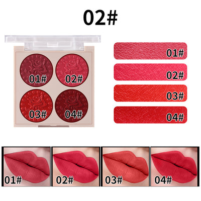 Paleta de Labios MISS ROSE 4 Colores - Brillo Labial Hidratante de Larga Duración - Image 3