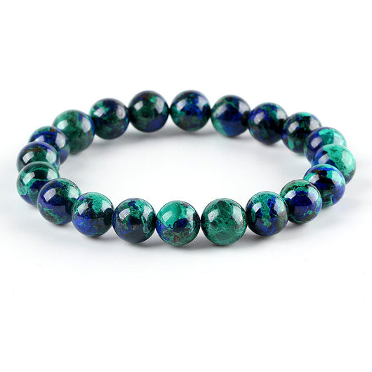 Pulsera de Cuentas Azurita Fénix Turquesa Natural - Image 3