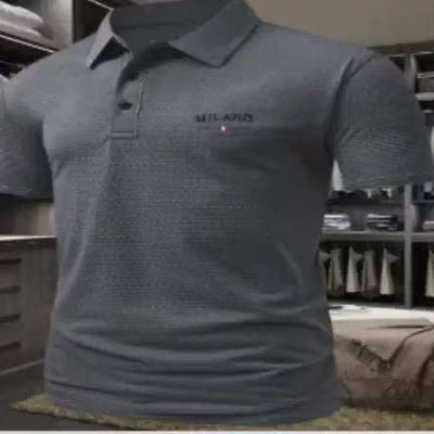 Camisa Casual Estampada con Cuello Solapa para Hombre - Image 3