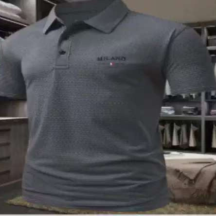 Camisa Casual Estampada con Cuello Solapa para Hombre - Image 3