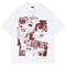 Playera Hombre Estampado Abstracto Manga Corta