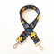 Black Flowers Golden Buckle