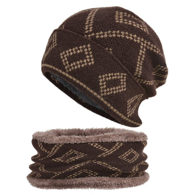 Gorro Térmico con Patrón Cuadrado Grueso para Clima Frío - Image 17