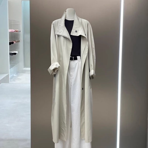 Chaqueta Cortavientos Suelta de Largo Medio en Colores Lisos