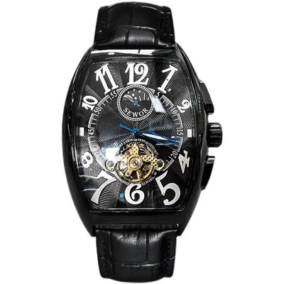 Reloj de Pulsera Tonneau Hueco Impermeable para Hombre - Image 8