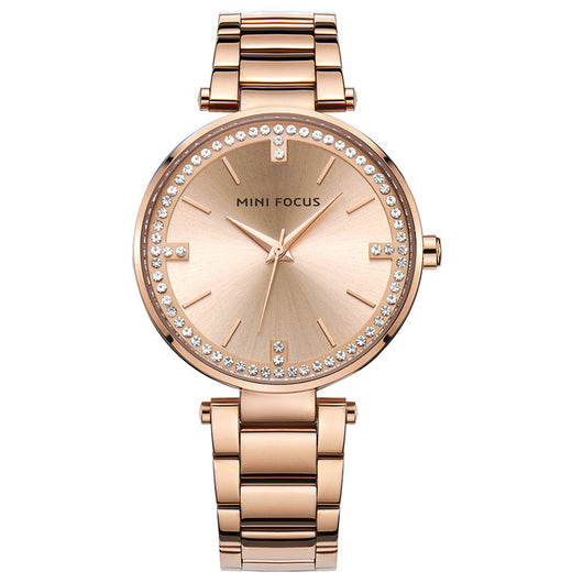 Reloj de Cuarzo para Mujer con Diamantes, Calendario y Resistencia al Agua - Image 9