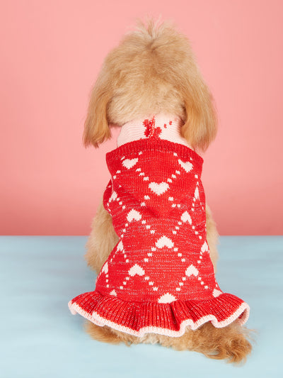 Suéter Hoodie para Perros Pequeños - Abrigo Invierno Tejido con Corazón - Image 26