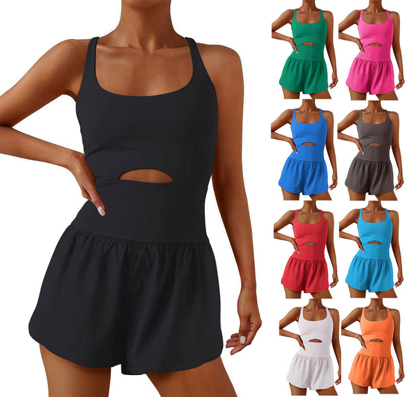 Mono Deportivo Casual para Mujer - Shorts con Chaleco