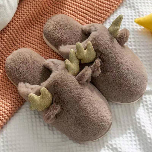 Pantuflas de Conejo con Orejas de Corzo para Mujer - Image 12