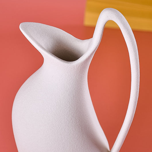Botella de Agua y Florero de Cerámica Blanca para Encimera - Image 5