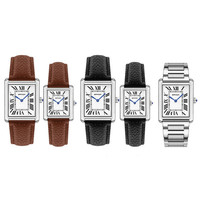 Reloj de Pareja Estilo Romano Resistente al Agua - Image 2