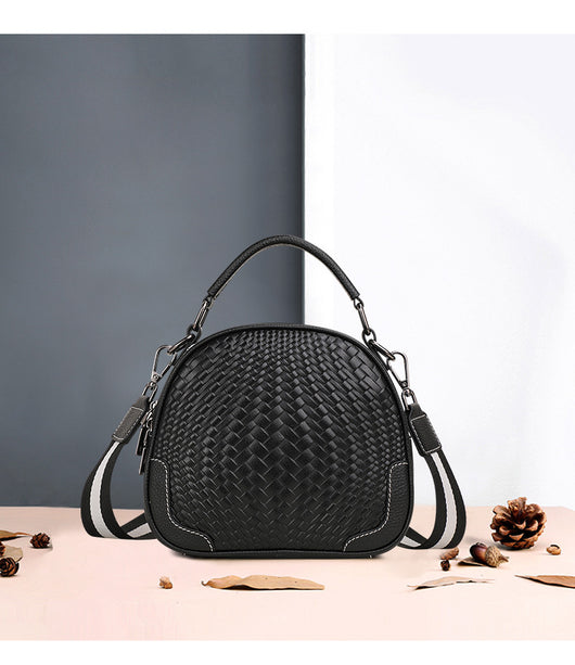 Bolso de Cuero Genuino Tejido con Asa para el Hombro - Image 6