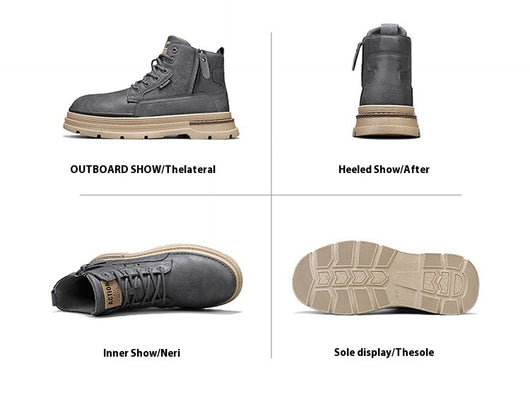 Bota de Trabajo British Style Alta para Hombre - Image 12