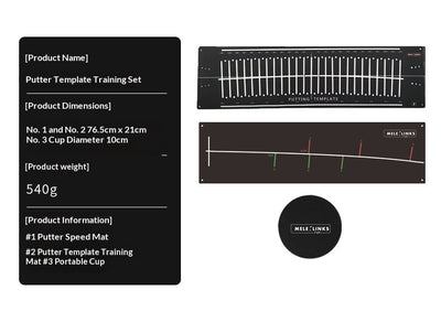 Tapete de Práctica de Golf con Guía de Trayectoria para Putting - Image 14