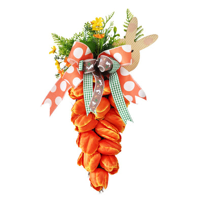 Guirnalda Decorativa de Pascua con Zanahoria y Tulipán para Puerta - Image 5