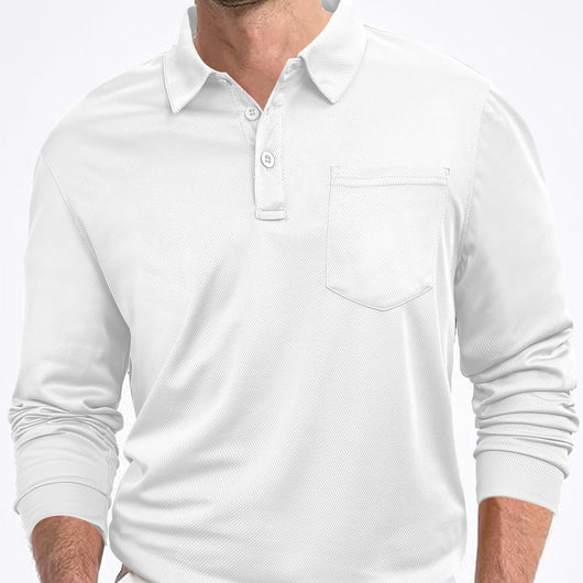 Camisa Suelta de Manga Larga en Color Sólido para Hombre - Image 4