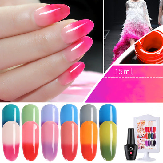 Esmalte de Uñas Termocromático Impermeable - Color Degradado que Cambia con la Temperatura - Image 8