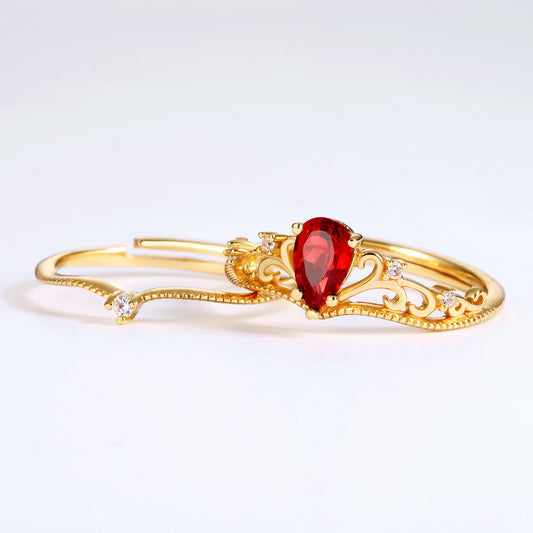 Anillo Corona Diseño Original Minimalista