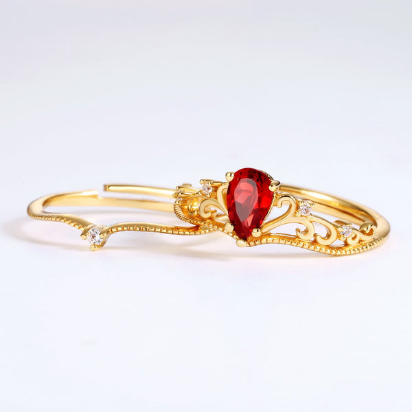 Anillo Corona Diseño Original Minimalista