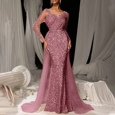 Vestido de Fiesta con Encaje para Mujer - Elegancia Nocturna - Image 4