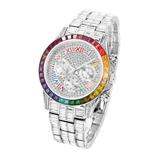 Reloj de Cuarzo Diamante Arcoíris Tres Ojos - Image 5
