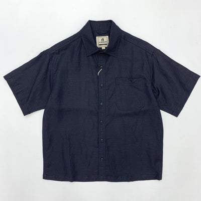 Camisa Retro Japonesa de Lino y Algodón de Manga Corta con Dobladillo Plano - Image 44