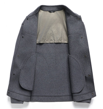 Saco de Lana Doble Faz con Solapa para Hombre - Image 14