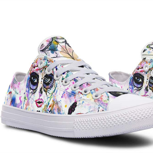 Tenis de Lona Estampado para Parejas - Diseño Moderno Bajo