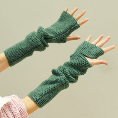 Guantes de Cachemira Mitones para Invierno - Diseño Liso y Elegante - Image 4