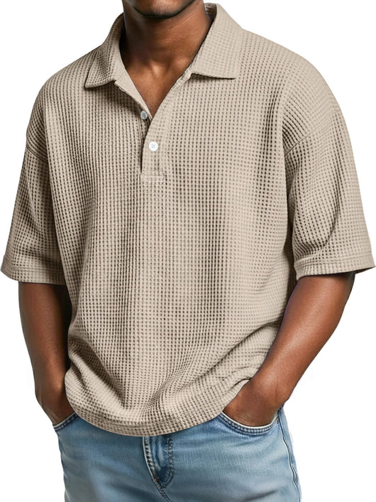 Camisa Minimalista de Punto Texturizado con Cuello Clásico - Image 11