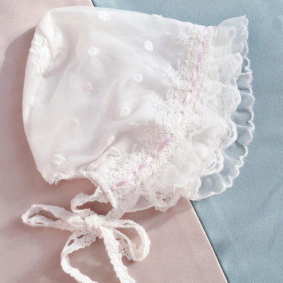 Gorro de Encaje Lolita para Recién Nacido - Diseño Elegante y Creativo - Image 13